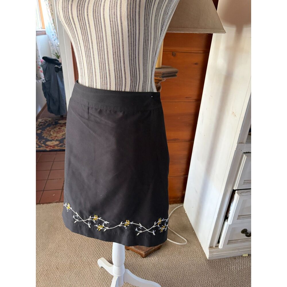 Vintage IZOD Y2K 90's Embroidered Grandma Golf High Waisted Skort Cottage Mom